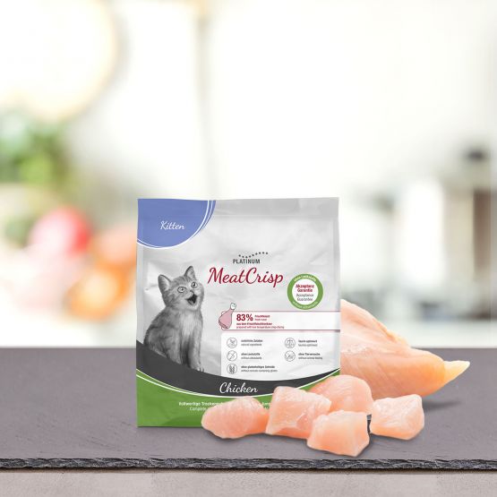 PLATINUM MEATCRISP KITTEN CHICKEN ΞΗΡΑ ΤΡΟΦΗ ΓΙΑ ΓΑΤΑΚΙΑ ΜΕ ΦΡΕΣΚΟ ΚΡΕΑΣ ΚΟΤΟΠΟΥΛΟΥ DOGGER.GR
