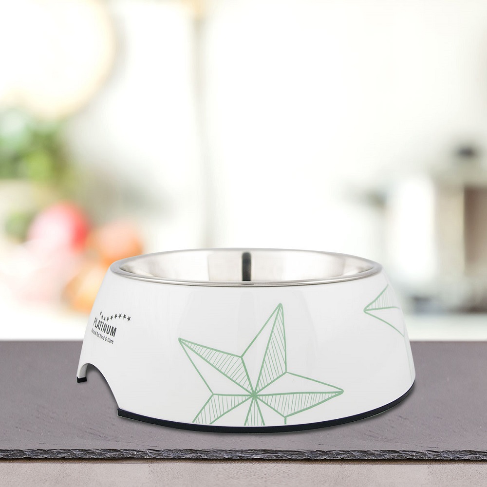 PLATINUM ΜΠΩΛ ΓΙΑ ΦΑΓΗΤΟ ΚΑΙ ΝΕΡΟ ΣΚΥΛΟΥ ΜΕ ΠΕΡΙΒΛΗΜΑ ΜΕΛΑΜΙΝΗΣ 350ML