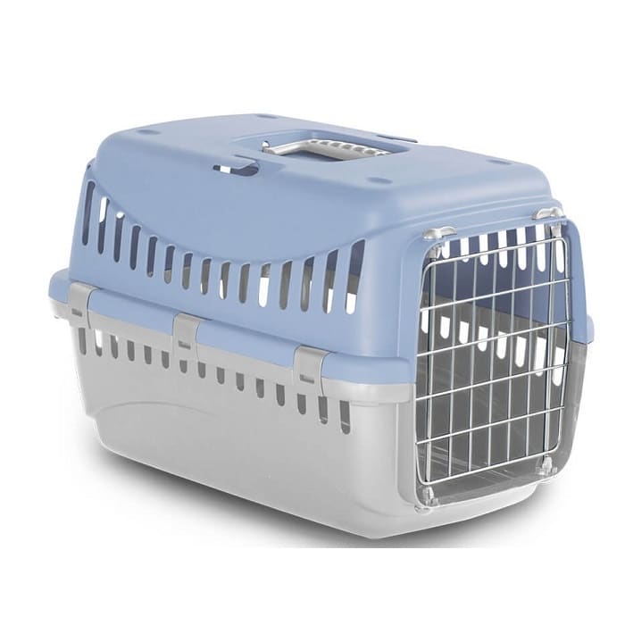 MP ΠΛΑΣΤΙΚΟ ΚΛΟΥΒΙ ΜΕΤΑΦΟΡΑΣ ΣΚΥΛΟΥ ΜΕ ΜΕΤΑΛΛΙΚΗ ΠΟΡΤΑ ΓΑΛΑΖΙΟ ΓΚΡΙ DOGGER