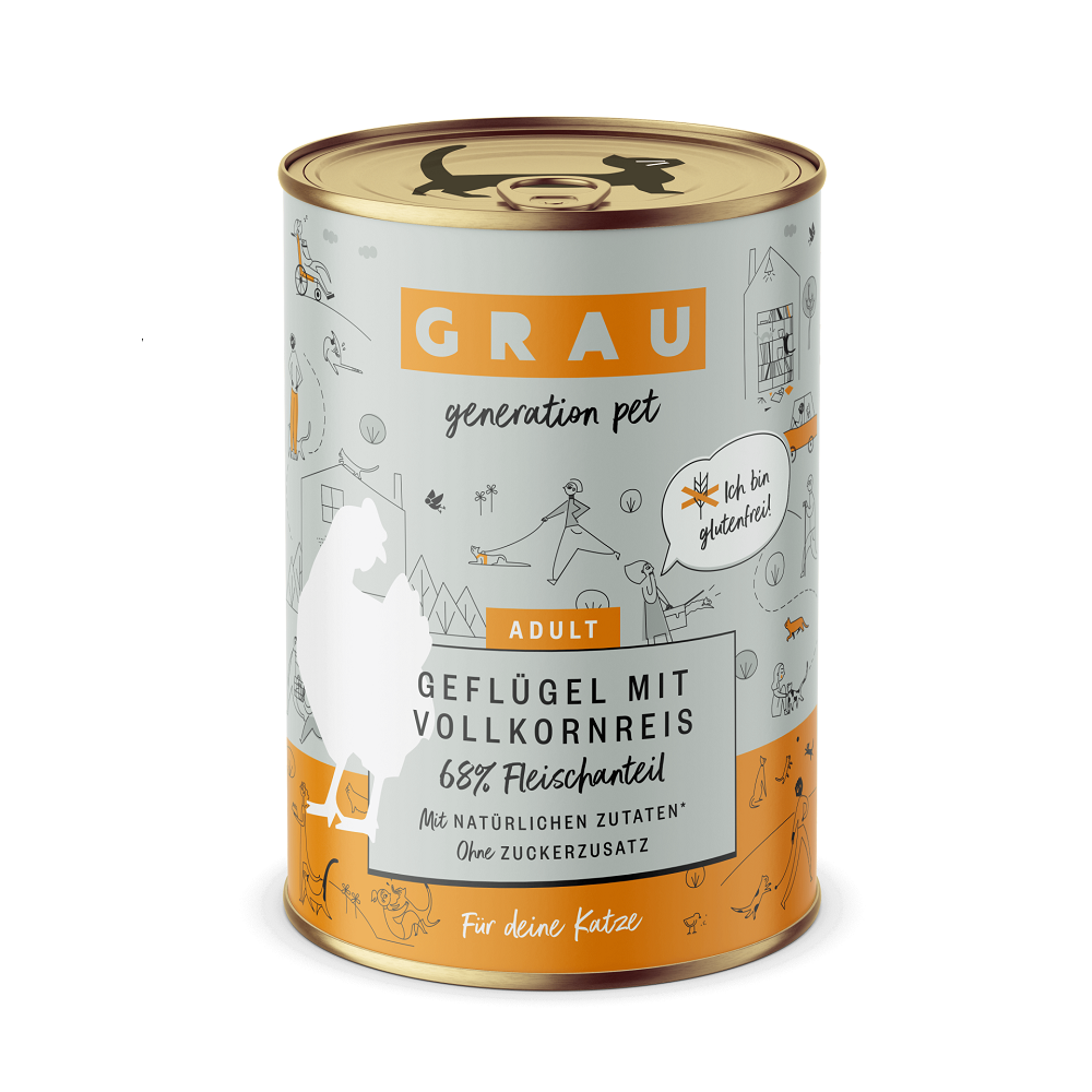 GRAU ADULT CATS CHICKEN RICE ΠΕΝΤΑΝΟΣΤΙΜΗ ΥΓΡΗ ΤΡΟΦΗ ΓΙΑ ΕΝΗΛΙΚΕΣ ΓΑΤΕΣ ΜΕ ΚΡΕΑΣ ΚΟΤΟΠΟΥΛΟ ΡΥΖΙ ΖΩΜΟ 400ΓΡ DOGGER.GR