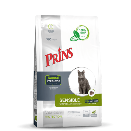 PRINS VITALCARE PROTECTION SENSIBLE GRAIN FREEK HYPOALLERGENIC ΞΗΡΑ ΤΡΟΦΗ ΓΙΑ ΕΥΑΙΣΘΗΤΕΣ ΓΑΤΕΣ DOGGER.GR