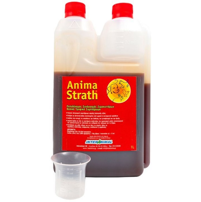 ANIMA STRATH ΦΥΣΙΚΟ ΠΟΛΥΒΙΤΑΜΙΤΑΜΙΝΟΥΧΟ ΔΙΑΤΡΟΦΙΚΟ ΣΥΜΠΛΗΡΩΜΑ ΓΙΑ ΣΚΥΛΟΥΣ ΓΑΤΕΣ 1 ΛΙΤΡΟ DOGGER