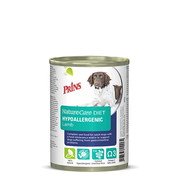 PRINS NATURECARE DIET ΚΛΙΝΙΚΗ ΥΠΟΑΛΛΕΡΓΙΚΗ ΥΓΡΗ ΤΡΟΦΗ ΣΚΥΛΟΥ ΜΕ ΑΡΝΙ 400ΓΡ DOGGER.GR