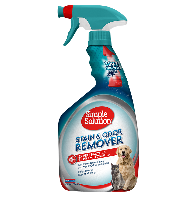 SIMPLE SOLUTION STAIN AND ODOUR REMOVER ΚΑΘΑΡΙΣΤΙΚΟ ΣΠΡΕΥ ΕΠΙΦΑΝΕΙΑΣ ΓΙΑ ΣΚΥΛΟΥΣ 750ML DOGGER.GR