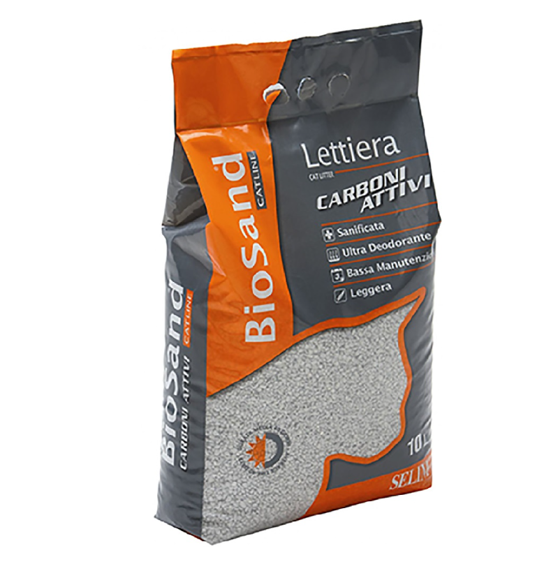BIOSAND ACTIVE CARBON ΦΥΣΙΚΗ ΑΜΜΟΣ ΓΑΤΑΣ ΜΕ ΜΠΕΝΤΟΝΙΤΗ ΑΝΘΡΑΚΑ DOGGER.GR