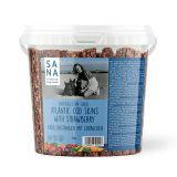 SANADOG ATLANTIC COD SKINS STRAWBERRY ΑΠΟΞΗΡΑΜΕΝΕΣ ΛΙΧΟΥΔΙΕΣ ΜΑΣΗΜΑΤΟΣ ΣΚΥΛΟΥ ΑΠΟ ΔΕΡΜΑ ΜΠΑΚΑΛΙΑΡΟΥ ΜΕ ΦΡΑΟΥΛΑ DOGGER