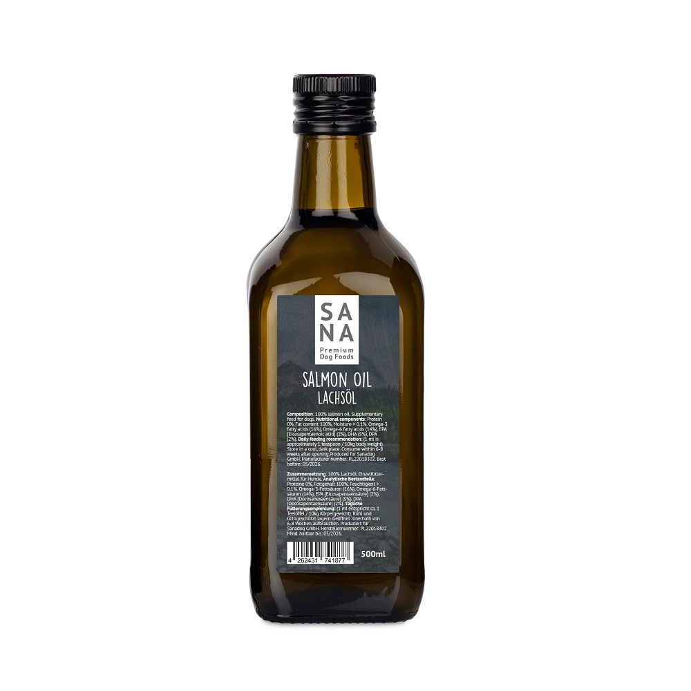 SANADOG SALMON OIL ΛΑΔΙ ΣΟΛΟΜΟΥ ΓΙΑ ΣΚΥΛΟΥΣ ΜΕ ΩΜΕΓΑ 3 ΛΙΠΑΡΑ DOGGER.GR