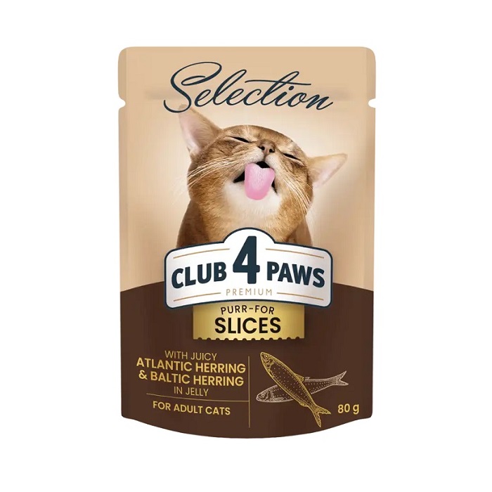 CLUB 4 PAWS SELECTION SLICES ΥΓΡΗ ΤΡΟΦΗ ΓΑΤΑΣ ΜΕ ΚΟΜΜΑΤΙΑ ΡΕΓΓΑΣ ΣΕ ΖΕΛΕ 80GR DOGGER CLUB 4 PAWS SELECTION SLICES ΥΓΡΗ ΤΡΟΦΗ ΓΑΤΑΣ ΜΕ ΚΟΜΜΑΤΙΑ ΡΕΓΓΑΣ ΣΕ ΖΕΛΕ 80GR DOGGER