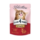 CLUB 4 PAWS SELECTION ΥΓΡΗ ΤΡΟΦΗ ΕΝΗΛΙΚΗΣ ΓΑΤΑΣ ΜΕ ΚΟΥΝΕΛΙ ΣΕ ΣΑΛΤΣΑ 90ΓΡ DOGGER.GR