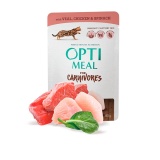 OPTIMEAL GRAIN FREE ADULT CATS ΥΓΡΗ ΤΡΟΦΗ ΕΝΗΛΙΚΗΣ ΓΑΤΑΣ ΧΩΡΙΣ ΣΙΤΗΡΑ ΜΕ ΜΟΣΧΑΡΙ ΚΟΤΟΠΟΥΛΟ ΣΠΑΝΑΚΙ 85ΓΡ DOGGER.GR