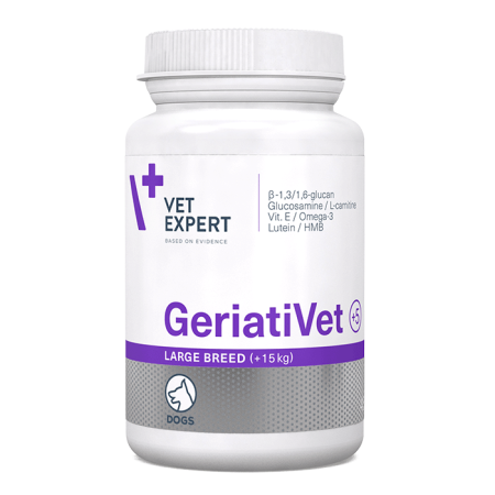 VET EXPERT GERIATIVET LARGE BREED ΣΥΜΠΛΗΡΩΜΑ ΔΙΑΤΡΟΦΗΣ ΓΙΑ ΥΠΕΡΗΛΙΚΟΥΣ ΜΕΓΑΛΟΣΩΜΟΥΣ ΣΚΥΛΟΥΣ DOGGER.GR