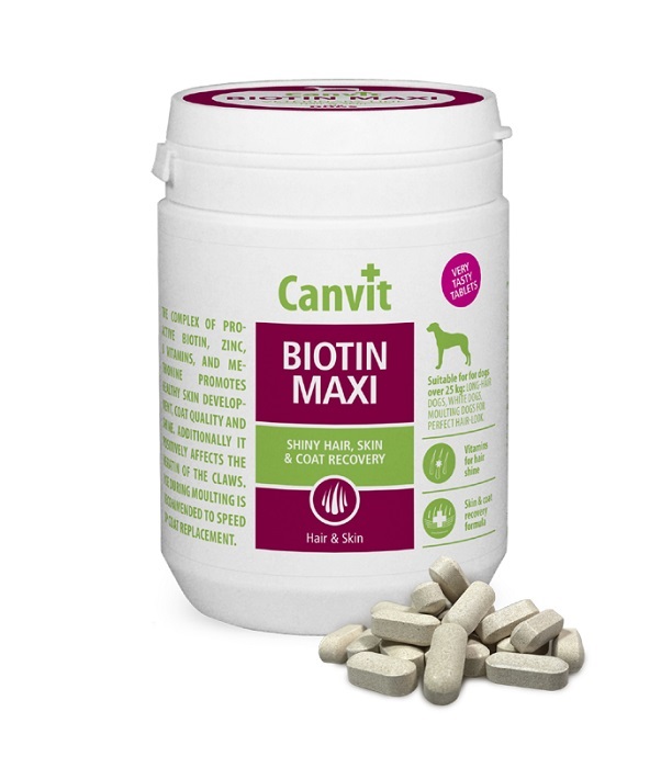 CANVIT BIOTIN MAXI ΣΥΜΠΛΗΡΩΜΑ ΔΙΑΤΡΟΦΗΣ ΒΙΤΑΜΙΝΕΣ ΓΙΑ ΤΡΙΧΩΜΑ ΔΕΡΜΑ ΜΕΓΑΛΟΣΩΜΟΥ ΣΚΥΛΟΥ DOGGER.GR