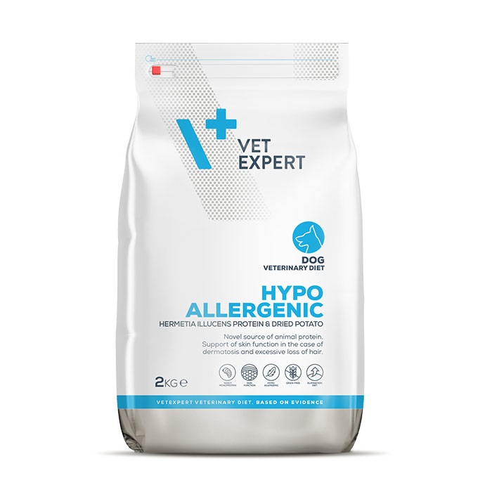 VET EXPERT HYPOALLERGENIC INSECT ΥΠΟΑΛΛΕΡΓΙΚΗ ΞΗΡΑ ΤΡΟΦΗ ΣΚΥΛΟΥ ΜΕ ΠΡΟΝΥΜΦΕΣ ΕΝΤΟΜΩΝ 2KG DOGGER.GR