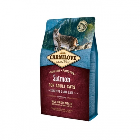 CARNILOVE ADULT CATS SALMON SENSITIVE ΞΗΡΑ ΤΡΟΦΗ ΓΑΤΑΣ ΜΕ ΣΟΛΟΜΟ ΓΙΑ ΕΥΑΙΣΘΗΣΙΕΣ ΚΑΙ ΜΑΚΡΥΤΡΙΧΕΣ DOGGER.GR