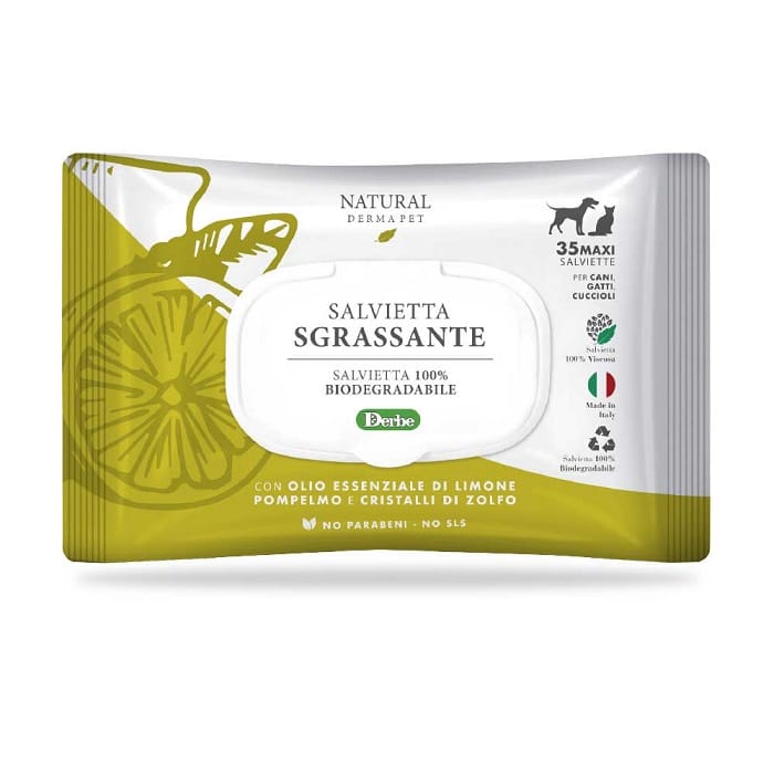 NATURAL DERMA PET ΥΓΡΑ ΜΑΝΤΗΛΑΚΙΑ ΑΠΟΛΙΠΑΝΣΗΣ ΣΚΥΛΟΥ ΓΑΤΑΣ ΜΕ ΛΕΜΟΝΙ GRAPEFRUIT DOGGER.GR