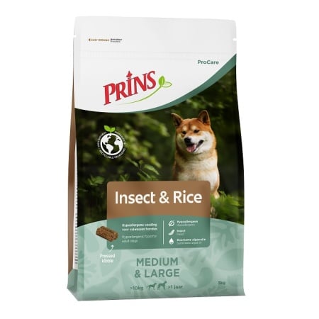 PRINS PROCARE INSECT RICE ΥΠΟΑΛΛΕΡΓΙΚΗ ΨΥΧΡΗΣ ΕΚΘΛΙΨΗΣ ΞΗΡΑ ΤΡΟΦΗ ΕΝΗΛΙΚΟΥ ΣΚΥΛΟΥ ΜΕ ΠΡΩΤΕΙΝΗ ΕΝΤΟΜΩΝ DOGGER.GR