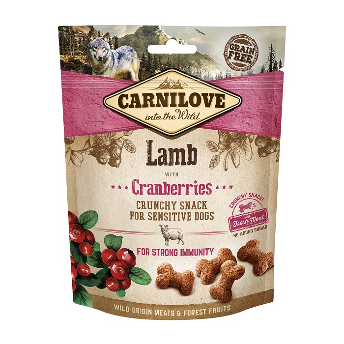 CARNILOVE FRESH CRUNCHY SNACK ΤΡΑΓΑΝΗ ΛΙΧΟΥΔΙΑ ΣΚΥΛΟΥ ΜΕ ΑΡΝΙ 200ΓΡ DOGGER.GR CARNILOVE FRESH CRUNCHY SNACK ΤΡΑΓΑΝΗ ΛΙΧΟΥΔΙΑ ΣΚΥΛΟΥ ΜΕ ΑΡΝΙ 200ΓΡ DOGGER.GR