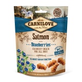 CARNILOVE FRESH CRUNCHY SNACK ΤΡΑΓΑΝΗ ΛΙΧΟΥΔΙΑ ΣΚΥΛΟΥ ΜΕ ΣΟΛΟΜΟ BLUEBERRIES
