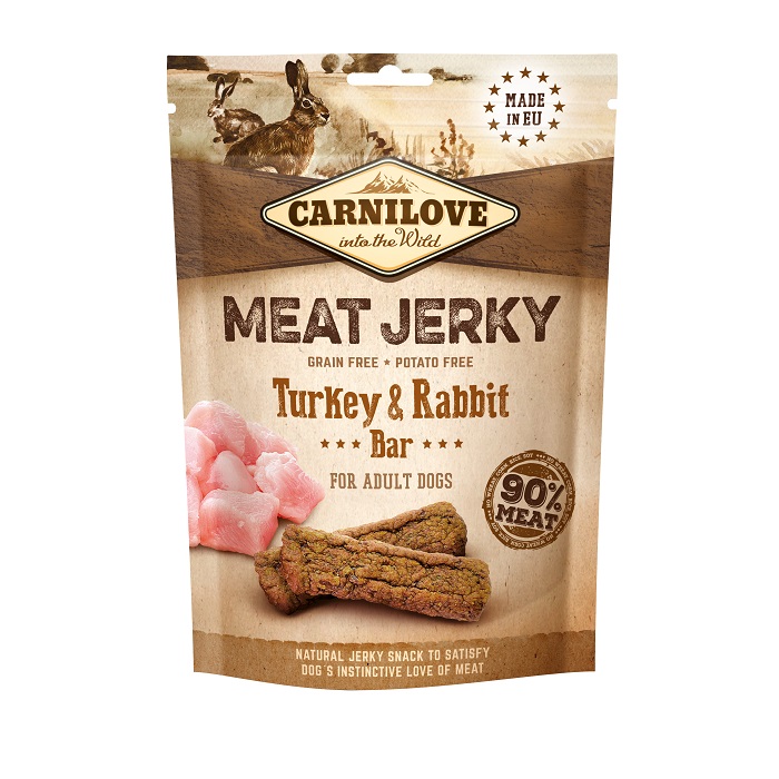 CARNILOVE MEAT JERKY TURKEY RABBIT ΛΙΧΟΥΔΙΑ ΣΚΥΛΟΥ ΜΕ ΓΑΛΟΠΟΥΛΑ ΚΟΥΝΕΛΙ 100ΓΡ DOGGER.GR CARNILOVE MEAT JERKY TURKEY RABBIT ΛΙΧΟΥΔΙΑ ΣΚΥΛΟΥ ΜΕ ΓΑΛΟΠΟΥΛΑ ΚΟΥΝΕΛΙ 100ΓΡ DOGGER.GR