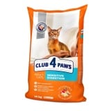 CLUB 4 PAWS SENSITIVE DIGESTION ΞΗΡΑ ΤΡΟΦΗ ΓΑΤΑΣ ΜΕ ΕΥΑΙΣΘΗΤΟ ΠΕΠΤΙΚΟ 14KG DOGGER.GR