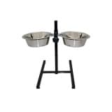 HAPPY PET ΡΥΘΜΙΖΟΜΕΝΗ ΒΑΣΗ ΜΕ 2 ΑΝΟΞΕΙΔΩΤΑ ΜΠΩΛ ΣΚΥΛΟΥ 800ML DOGGER.GR