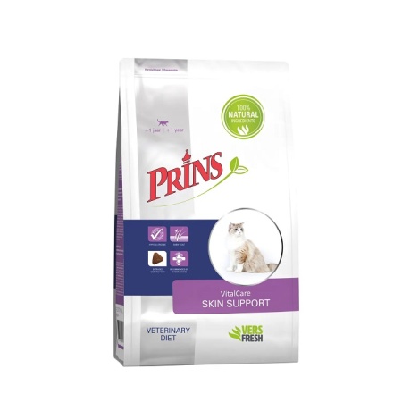 PRINS VITALCARE SKIN SUPPORT ΚΛΙΝΙΚΗ ΞΗΡΑ ΤΡΟΦΗ ΓΑΤΑΣ ΜΕ ΑΛΛΕΡΓΙΕΣ ΔΕΡΜΑΤΙΚΑ ΤΡΙΧΟΠΤΩΣΗ ΦΑΓΟΥΡΑ DOGGER.GR
