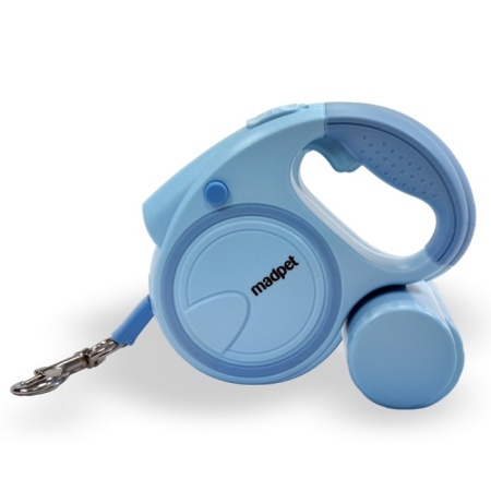 MADPET ΠΤΥΣΣΟΜΕΝΟΣ ΟΔΗΓΟΣ ΣΚΥΛΟΥ ΜΕ ΙΜΑΝΤΑ 3ΣΕ1 ΜΠΛΕ 5M 50KG DOGGER.GR