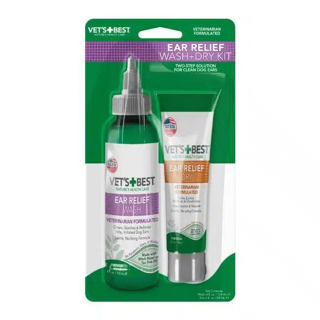 VETS BEST EAR RELIEF KIT WASH DRY DOGGER.GR