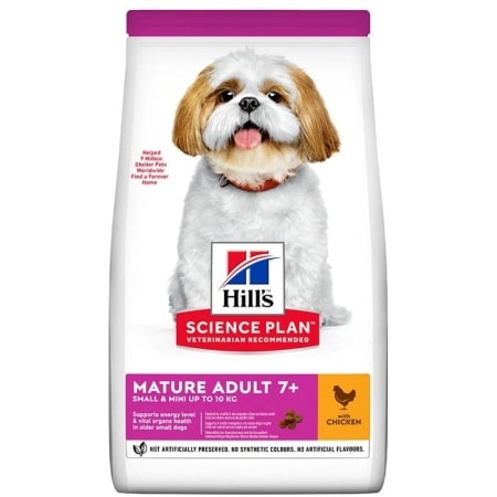 HILL'S SCIENCE PLAN MATURE ADULT SMALL MINI CHICKEN DOGGER.GR