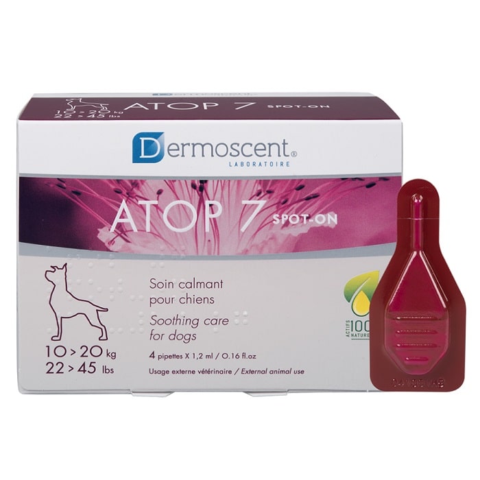 DERMOSCENT ATOP 7 SPOT ON ΑΜΠΟΥΛΕΣ ΚΑΤΑΠΡΑΥΝΤΙΚΕΣ ΓΙΑ ΕΥΑΙΣΘΗΤΟ ΣΕ ΑΛΛΕΡΓΙΕΣ ΔΕΡΜΑ ΤΡΙΧΩΜΑ ΣΚΥΛΟΥ 10 ΕΩΣ 20 ΚΙΛΑ DOGGER.GR