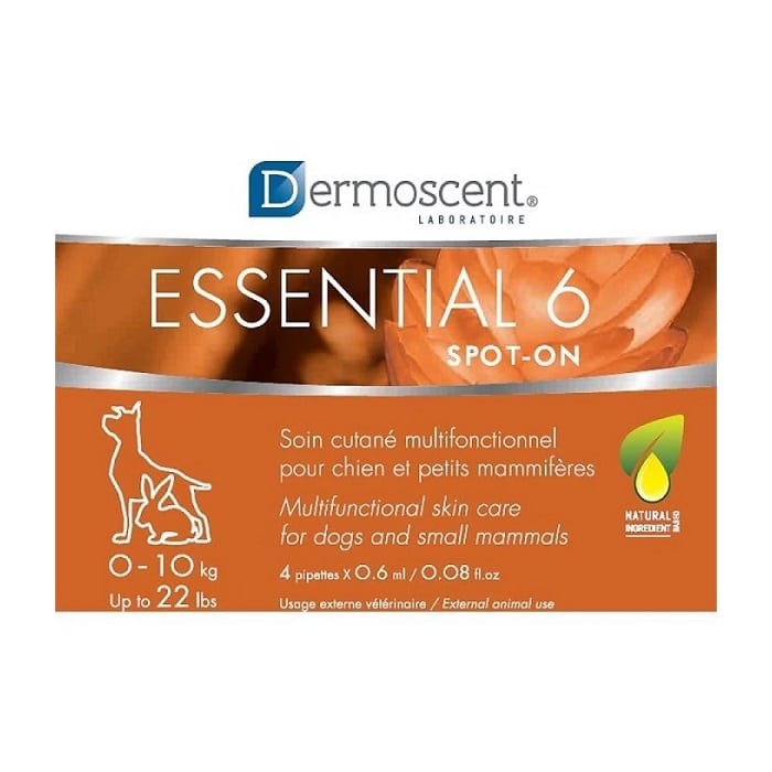 DERMOSCENT ESSENTIAL 6 SPOT ON ΑΜΠΟΥΛΕΣ ΓΙΑ ΔΕΡΜΑ ΤΡΙΧΩΜΑ ΣΚΥΛΟΥ ΕΩΣ 10 ΚΙΛΑ DOGGER.GR