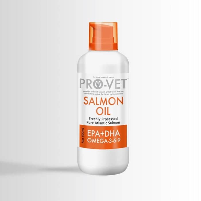PROVET SALMON OIL EPA DHA OMEGA 3 6 9 ΛΑΔΙ ΣΟΛΟΜΟΥ ΓΙΑ ΣΚΥΛΟΥΣ ΓΑΤΕΣ 500ML DOGGER.GR