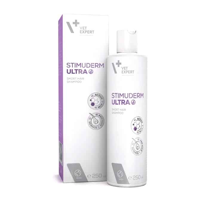 VET EXPERT STIMUDERM ULTRA SHORT HAIR ΣΑΜΠΟΥΑΝ ΘΕΡΑΠΕΙΑΣ ΑΛΩΠΕΚΙΑΣ ΤΡΙΧΟΠΤΩΣΗΣ ΣΚΥΛΟΥ ΜΕ ΚΟΝΤΟ ΤΡΙΧΩΜΑ 250ML