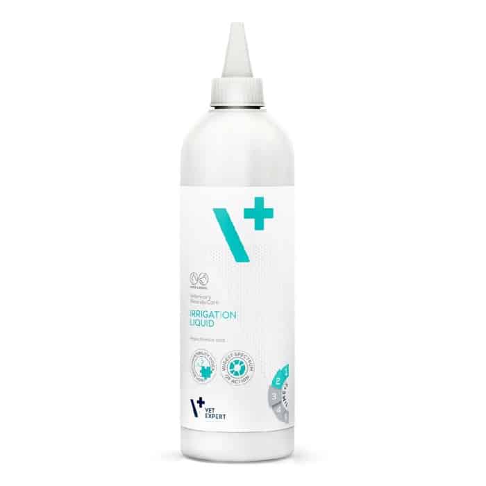 VET EXPERT IRRIGATION LIQUID ΔΙΑΛΥΜΑ ΚΑΘΑΡΙΣΜΟΥ ΠΛΗΓΩΝ ΓΡΑΤΣΟΥΝΙΩΝ ΤΡΑΥΜΑΤΩΝ ΣΚΥΛΟΥ DOGGER